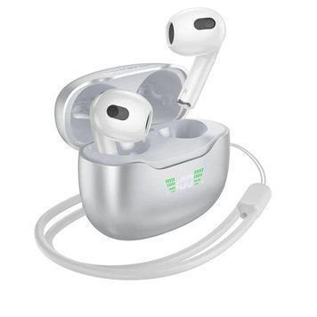 Наушники BOROFONE BW40 Gratified true wireless BT headset Frost Moon Silver 656-00893 фото