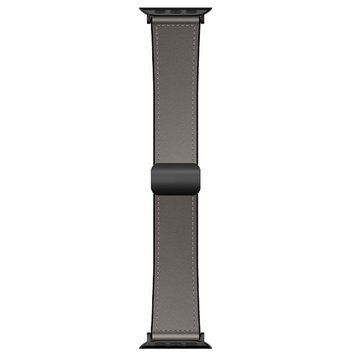 Ремінець Hoco WA34 Basic magnetic buckle silicone leather strap для Apple watch 38/40/41/42mm Dark Gray 212-01838 фото