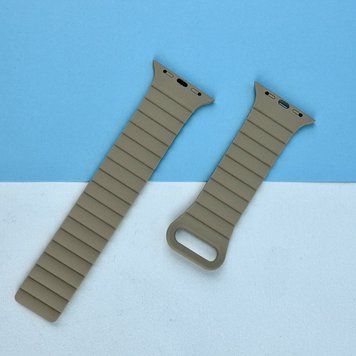 Силіконовий ремінець STR MagStrap Desing No1 для Apple Watch 42/44/45/49mm Beige 212-02818 фото
