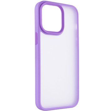 TPU+PC чохол Metal Buttons для Apple iPhone 13 Pro (6.1") Бузковий 777-08332 фото
