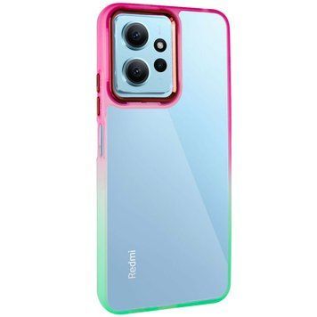 Чохол TPU+PC Fresh sip series для Xiaomi Redmi Note 12 4G Салатовий / Рожевий 777-06606 фото