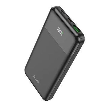 Зовнішній портативний акумулятор Hoco J102 Cool figure 10000mAh Black 20W QC3.0 Black 216-00131 фото