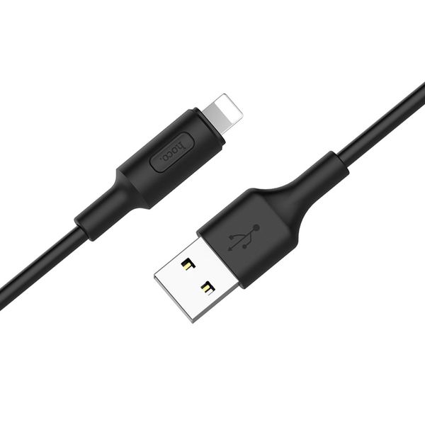 Кабель для зарядки и передачи данных Hoco X25 USB to Lightning Черный 1 м 209-00049 фото