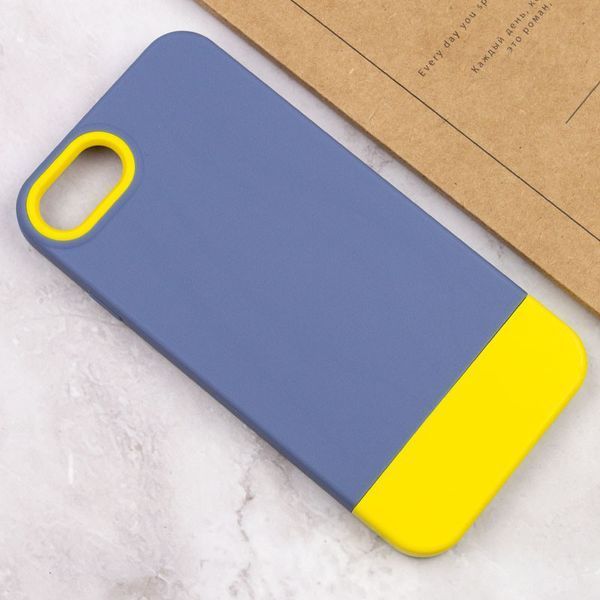 Чохол TPU+PC Bichromatic для Apple iPhone 7 / 8 / SE (2020) (4.7") Blue / Yellow 555-03906 фото