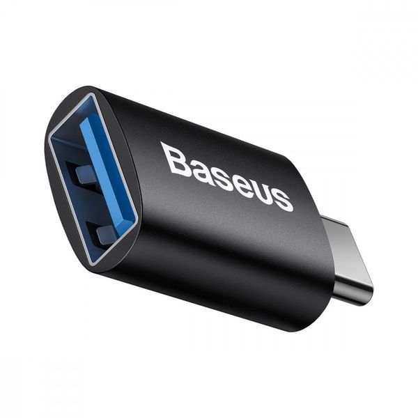 Перехідник Baseus Ingenuity Mini OTG USB 3.1 to Type-C Black ZJJQ000001 фото