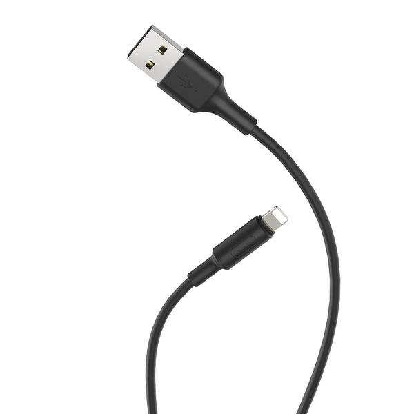 Кабель для зарядки и передачи данных Hoco X25 USB to Lightning Черный 1 м 209-00049 фото