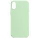 Силиконовый чехол Silk Full Protective для iPhone X / XS (5.8") Pistachio 777-10824 фото