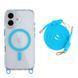 Чохол TPU+PC LanyardCase with MagSafe для iPhone 16 Sky Blue 214-03191 фото