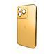 Чехол AG Glass Sapphire Frame MagSafe для iPhone 14 Pro Gold 666-02809 фото