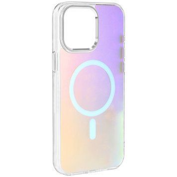 Чохол TPU Lunar Glow (MagFit) для Apple iPhone 15 Pro Max (6.7") Silver White 214-03535 фото