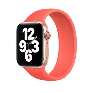 Силіконовий монобраслет для Apple Watch 38/40/41 mm 150 mm Помаранчевий 212-00343 фото