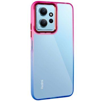 Чохол TPU+PC Fresh sip series для Xiaomi Redmi Note 12 4G Синій / Рожевий 777-06607 фото