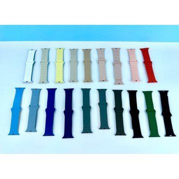 Силіконовий ремінець STR MagStrap Desing No1 для Apple Watch 42/44/45/49mm Champagne 212-02819 фото