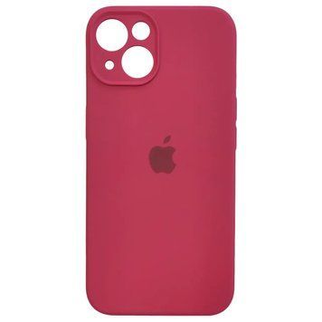Силіконовий чохол з закритою камерою для iPhone 13 Rose-Red 208-00731 фото