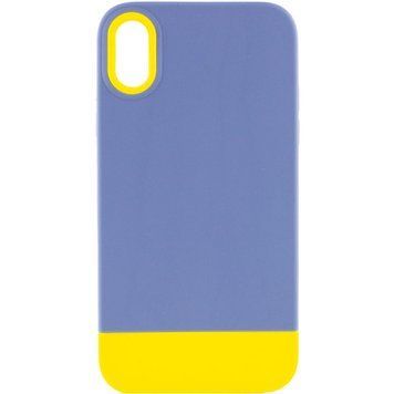 Чохол TPU+PC Bichromatic для Apple iPhone XR (6.1") Blue / Yellow 555-03907 фото