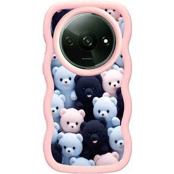 Чохол TPU Cloudy Pictures для Xiaomi Redmi A3 / Poco C61 4G Bears 555-01241 фото