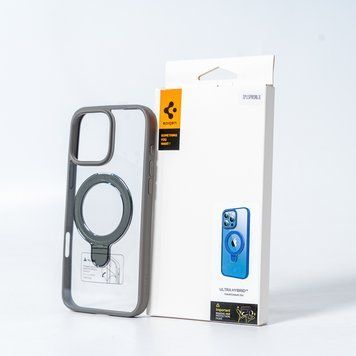 Чехол для смартфона Spigen Magnetic Ring for Apple iPhone 16 Grey SPGMGRING16Grey фото