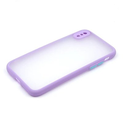 Силіконовий чохол з закритою камерою Avenger Totu для iPhone Xs Max Purple 208-00645 фото