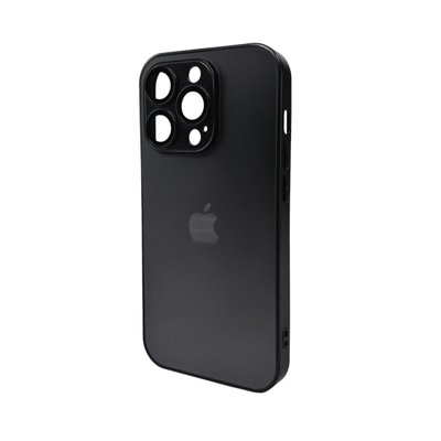 Чехол для смартфона AG Glass Matt Frame Color для iPhone 15 Pro Graphite Black 666-00645 фото