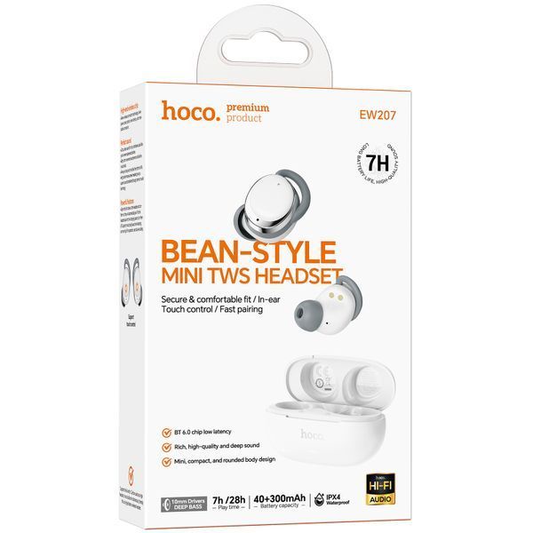 Беспроводные TWS наушники Hoco EW207 Sound White ILSO-00000086348-2 фото