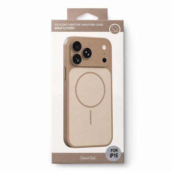 Чохол Silicone Creative Variation Case MAG COVER дизайн 17 Pro для Apple iPhone 16 Gold of the desert 666-05301 фото