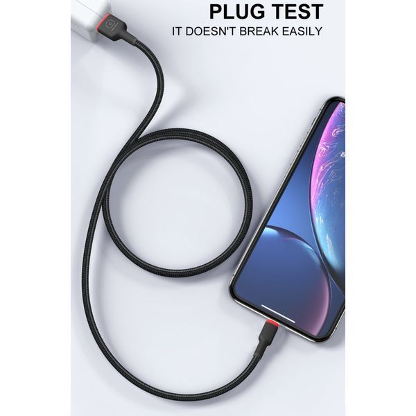 Кабель WUW-X203 USB Type-C 2,4A 1m black 6972573336203 фото