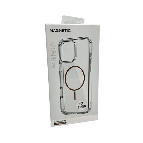 Чохол Acrylic Thin Magnetic для Apple iPhone 15 Pro Max Gold 666-03676 фото