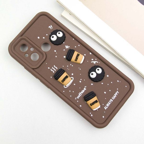 Чехол TPU Toys Case для Xiaomi Redmi 12C / Poco C55 Brown/Always Happy 777-03857 фото