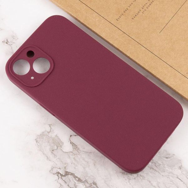 Силіконовий чохол Silk Full Camera Protective для Apple iPhone 14 (6.1") Plum 777-09775 фото