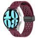 Ремінець Универс 20mm Silicone With Magnetic для Samsung/Amazfit/Huawei Wine Red 212-02721 фото