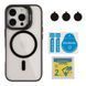 Чохол TPU+PC+Metal Stand Case with MagSafe and Camera Lenses для iPhone 16 Pro Black 214-03731 фото