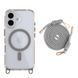Чохол TPU+PC LanyardCase with MagSafe для iPhone 16 Titanium grey 214-03192 фото