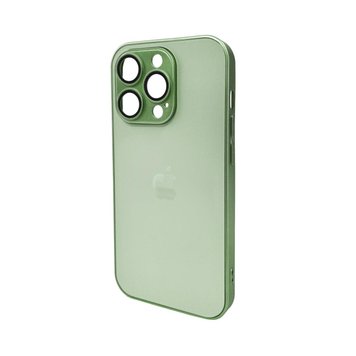 Чохол для смартфона AG Glass Matt Frame Color для iPhone 15 Pro Light Green 666-00646 фото