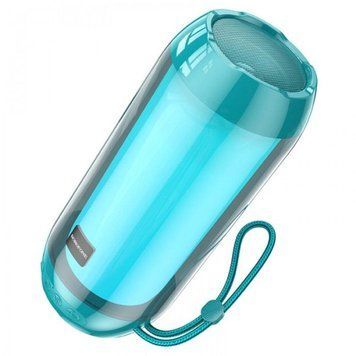 Портативная колонка BOROFONE BR25 Crazy sound colorful luminous BT speaker Peacock Blue 656-00711 фото