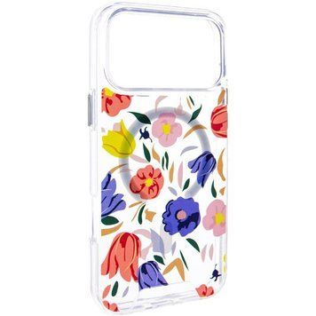 TPU+PC чохол Clear Garden with MagSafe для Apple iPhone 17 Pro (6.3") Tropical Art 777-08198 фото