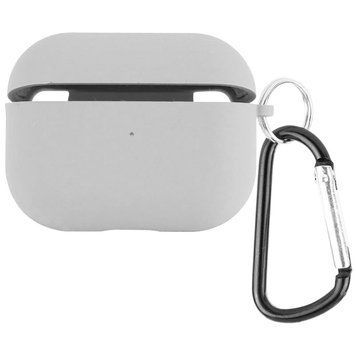 Силиконовый футляр с микрофиброй для наушников Airpods Pro 2 / Pro Stone 203-00328 фото
