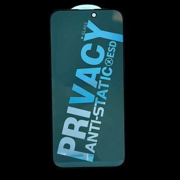 Защитное стекло анти-шпион Letter Privacy Anti-Static Glass для iPhone 15 Plus 777-02153 фото