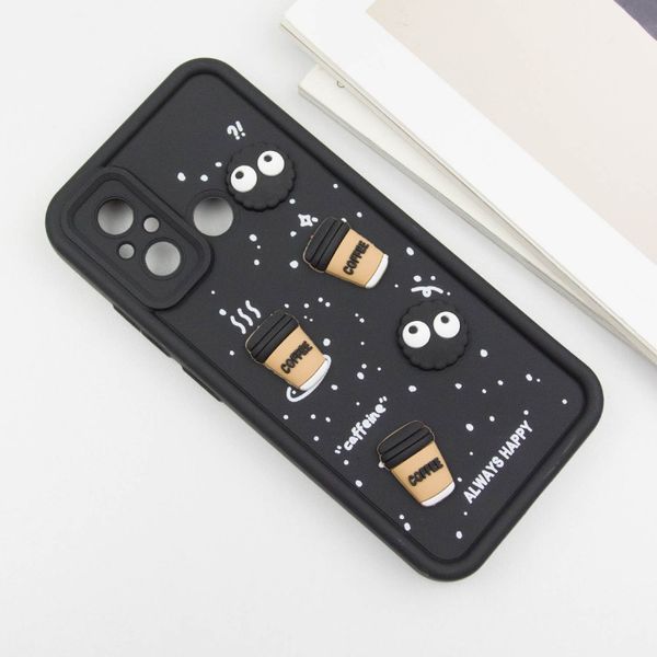 Чехол TPU Toys Case для Xiaomi Redmi 12C / Poco C55 Black/Always Happy 777-03858 фото