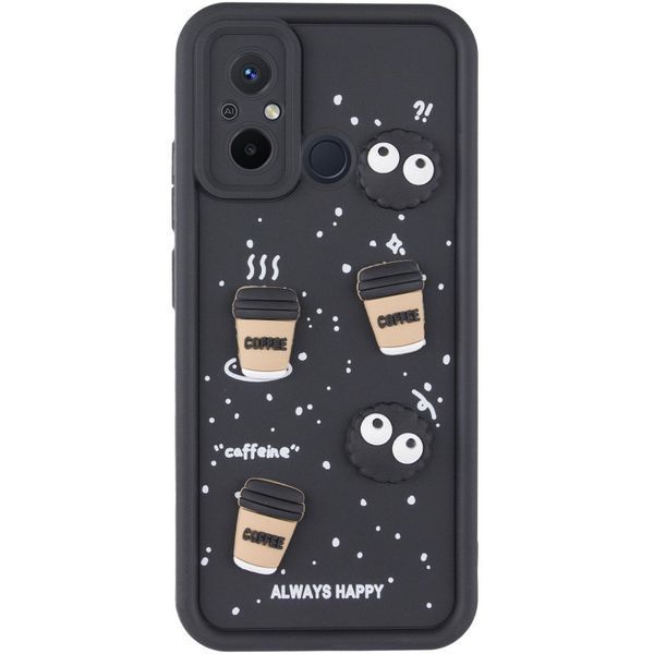 Чехол TPU Toys Case для Xiaomi Redmi 12C / Poco C55 Black/Always Happy 777-03858 фото