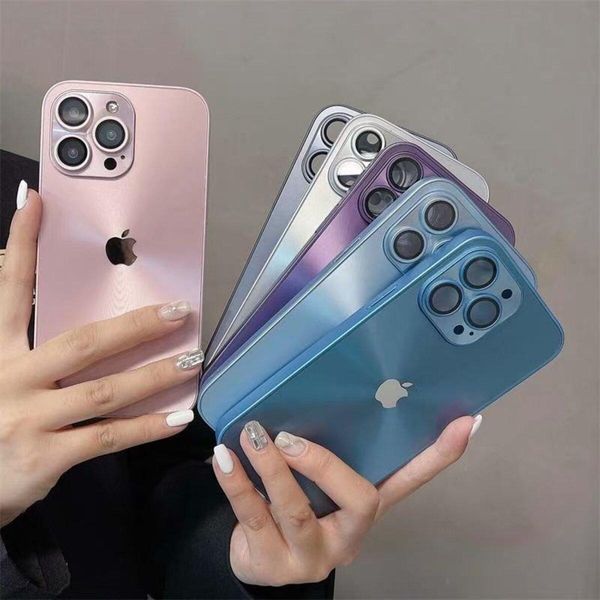 Чехол OG Acrylic Glass Gradient для Apple iPhone 13 Pro Max Deep Blue 777-01737 фото