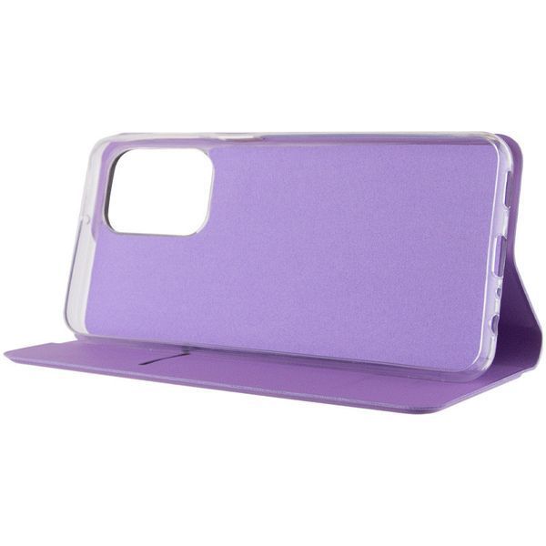 Шкіряний чохол-книжка GETMAN Elegant для Xiaomi Redmi 12 Бузковий 555-01527 фото