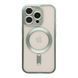 Чехол TPU Metallic Chrome Full Camera with Magsafe для iPhone 16 Pro Max Green 214-02956 фото