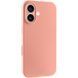 Силіконовий чохол Silk Full Camera Protective для Apple iPhone 16 (6.1") Peach 777-09626 фото