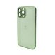 Чехол для смартфона AG Glass Matt Frame Color для iPhone 13 Pro Max Light Green 666-00596 фото