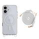 Чохол TPU+PC LanyardCase with MagSafe для iPhone 16 White 214-03193 фото