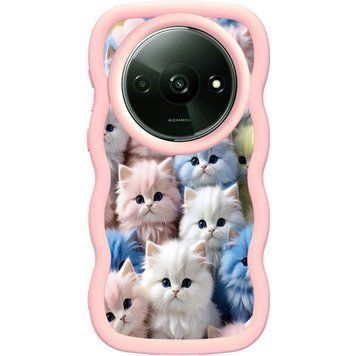 Чохол TPU Cloudy Pictures для Xiaomi Redmi A3 / Poco C61 4G Kittens 555-01243 фото