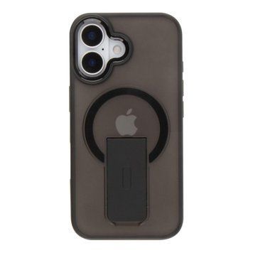 Чехол TPU+PC FlexGuard Magnetic Ring Stand для iPhone 16 Black 757-00373 фото