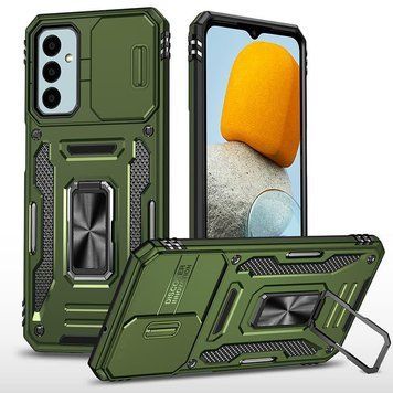 Ударостійкий чохол Camshield Army Ring для Samsung Galaxy A18 / A17 / A16 Оливковий / Army Green ILSO-00000080469-4 фото