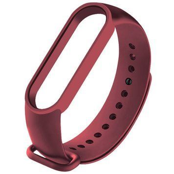 Силіконовий ремінець для Xiaomi Mi Band 3/4 Maroon 212-01185 фото