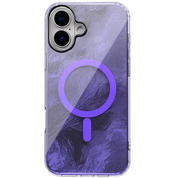 Чехол TPU Shiny Mountain (MagFit) для Apple iPhone 16 (6.1") Purple 555-02877 фото